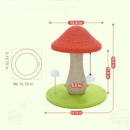Mushroom Cat Scratching Post